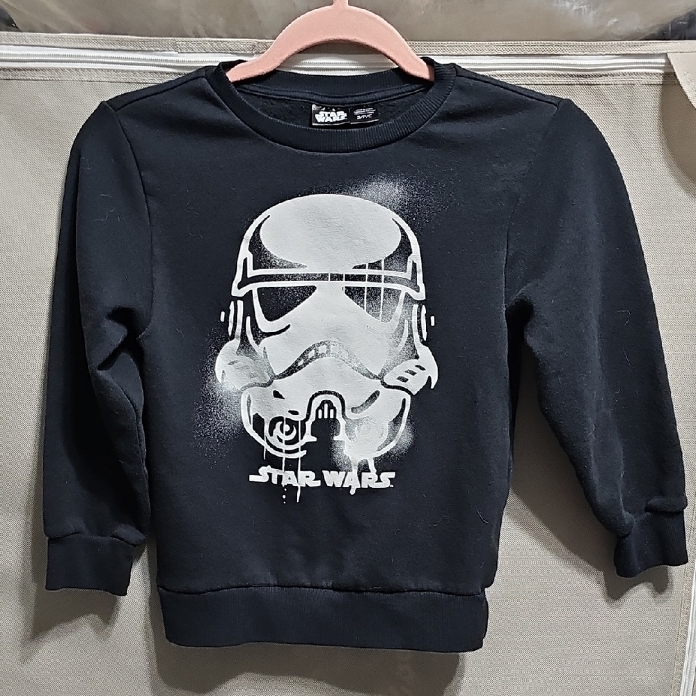 Star Wars Black and White Kids Sweatshirt